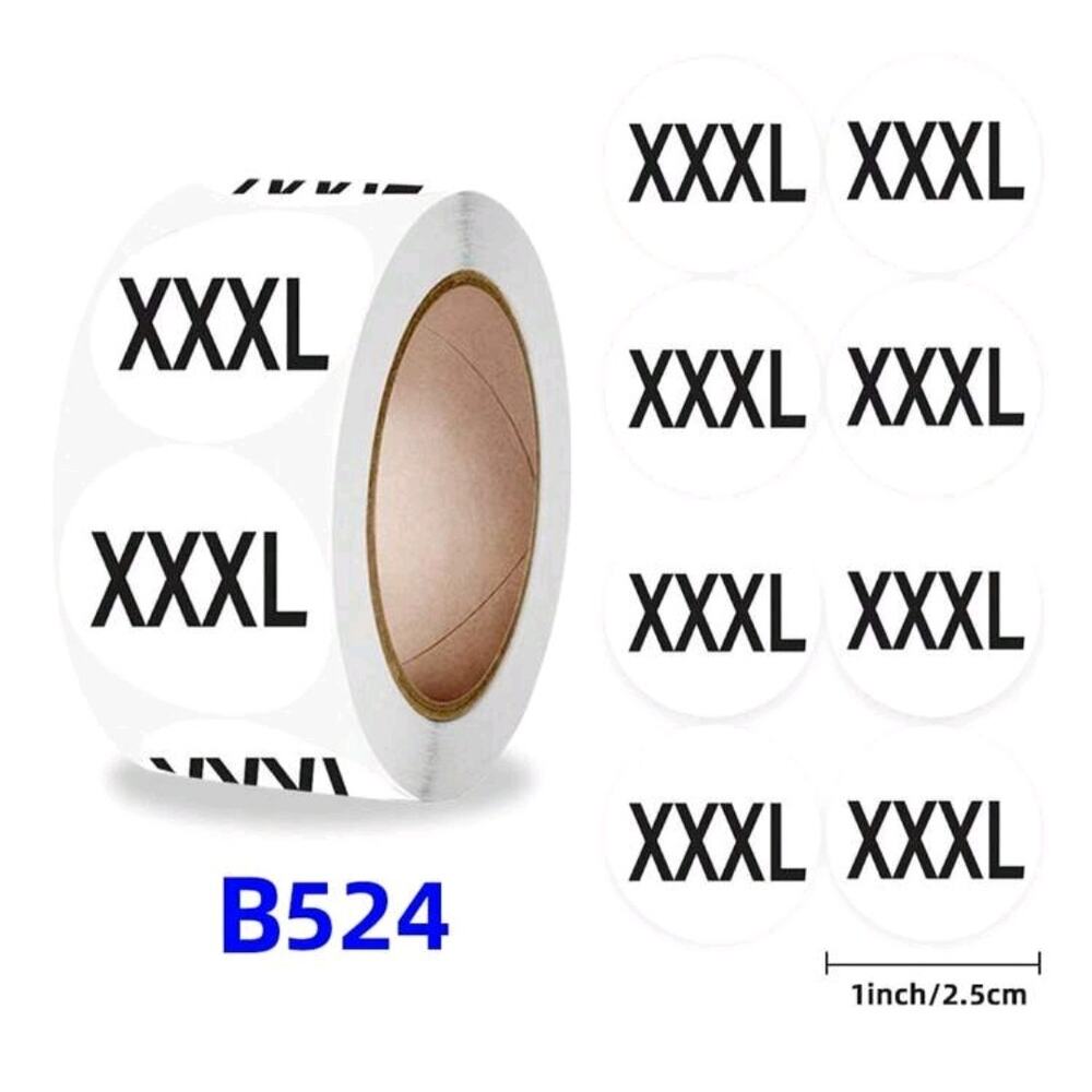 x120 "Thank you" BLACK‎ sticker shipping supplies